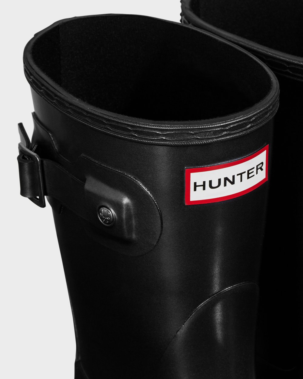 Hunter Kısa Yağmur Çizmesi Bayan Siyah - Original Pearlized - Türkiye DU0218745